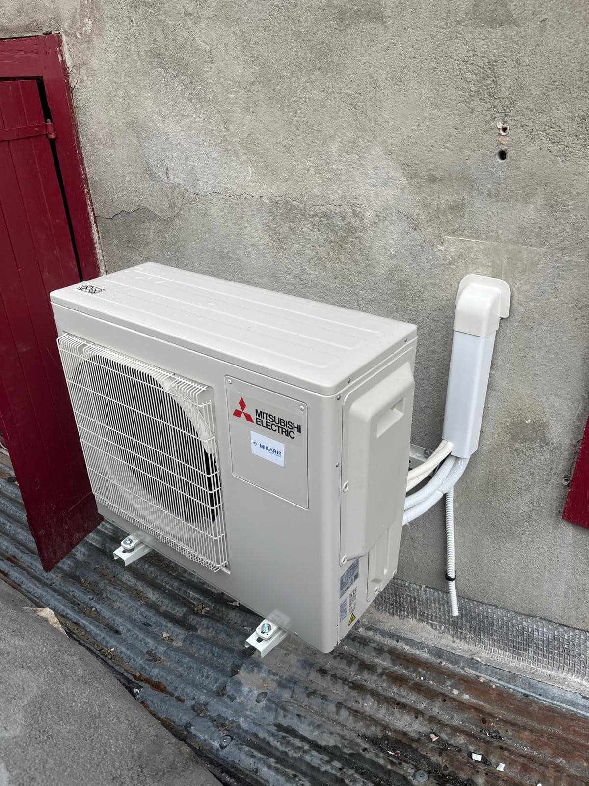 Climatisation réversible Mitsubishi installée par Millaris Energies