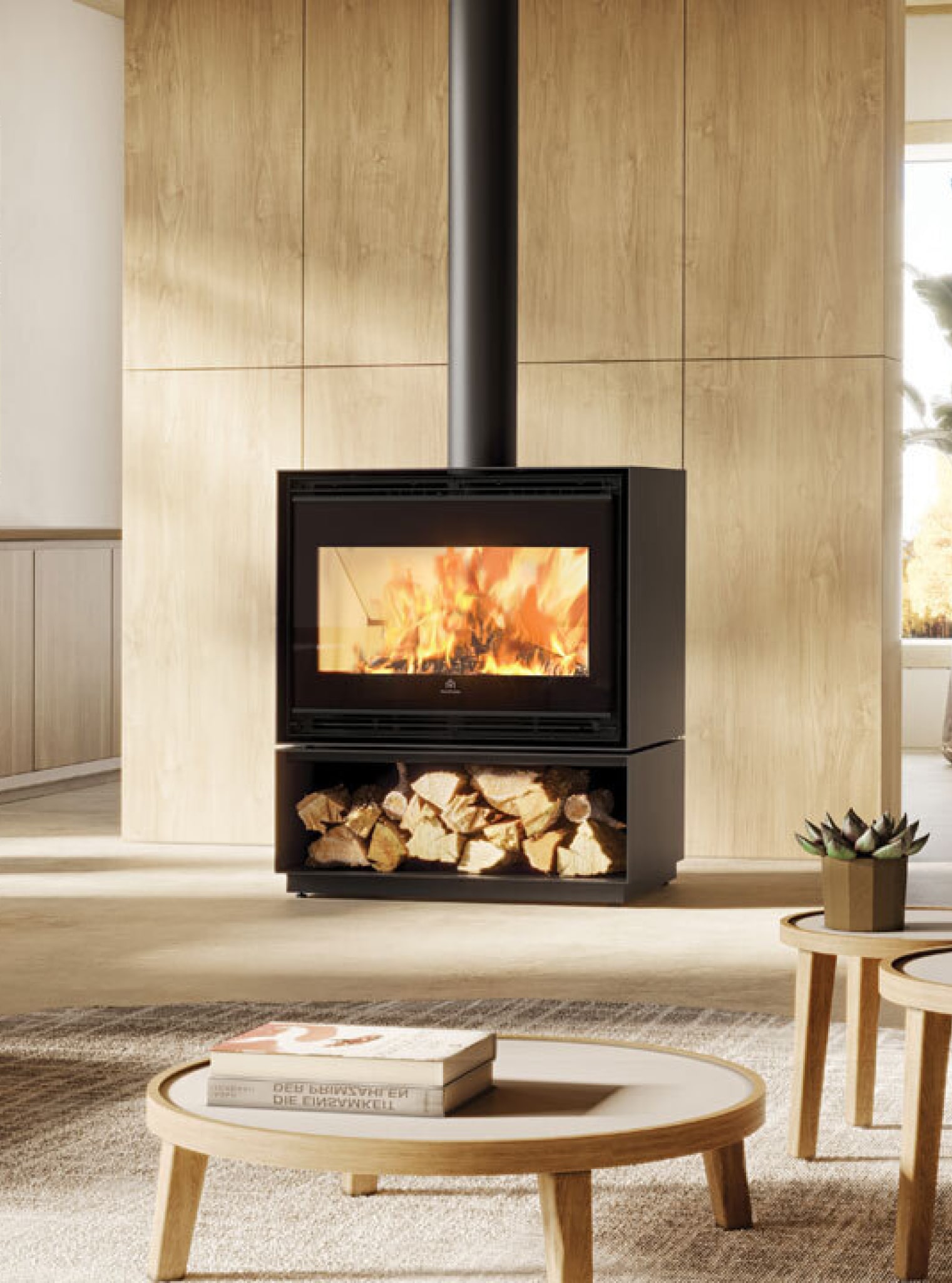 Poêle à bois installé par Millaris Energies, RGE QualiBois en Ariège